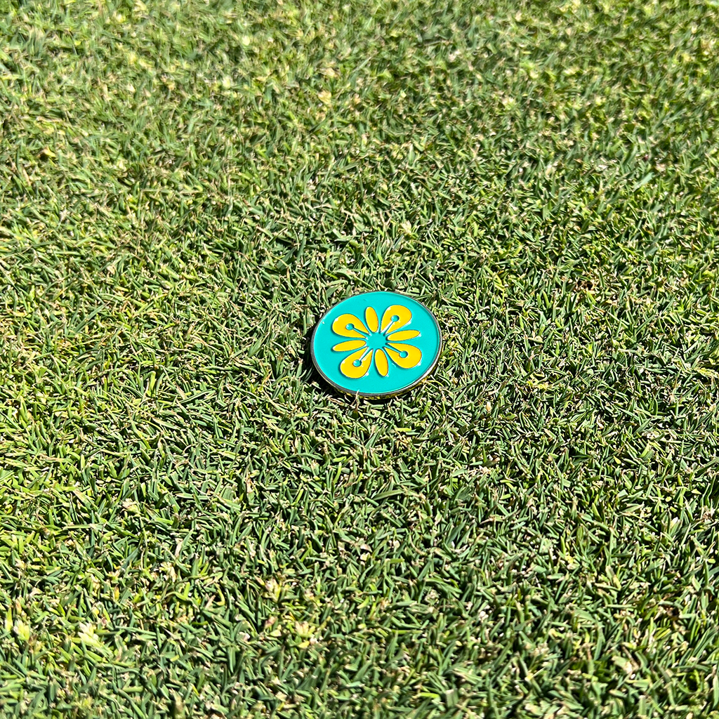 Ball Marker &amp; Magnetic Clip, Woad Flower
